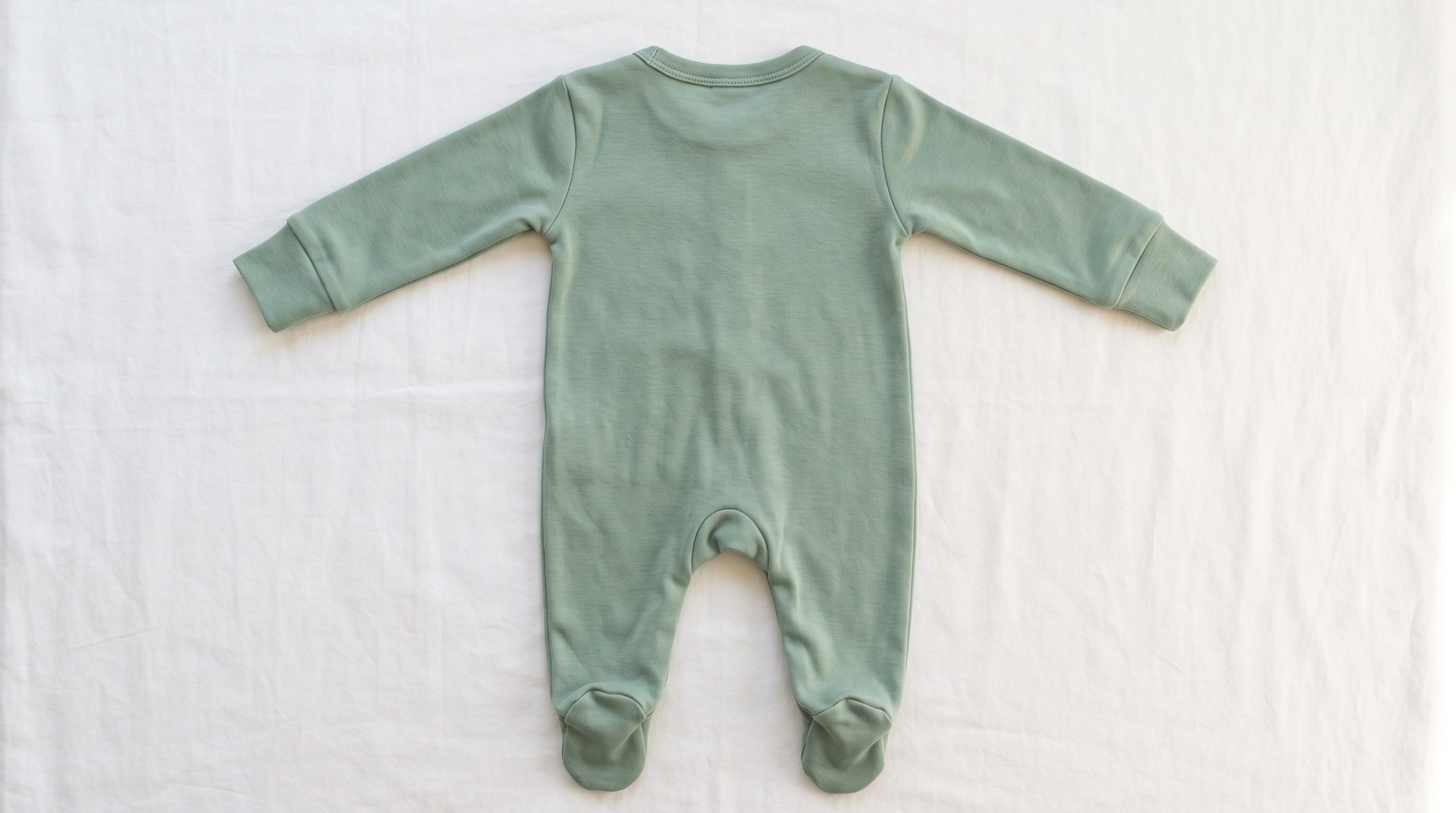 Baby Footie Pajamas Laid Flat