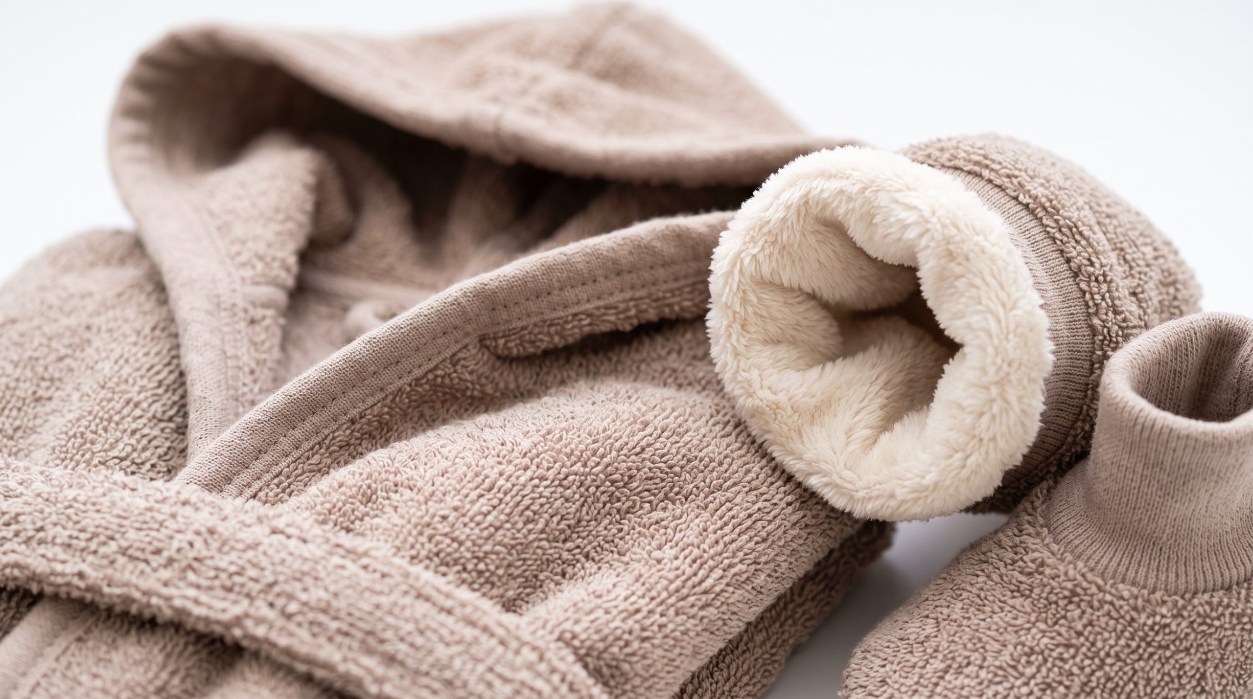 Baby Hooded Bathrobe with Booties - Image 2